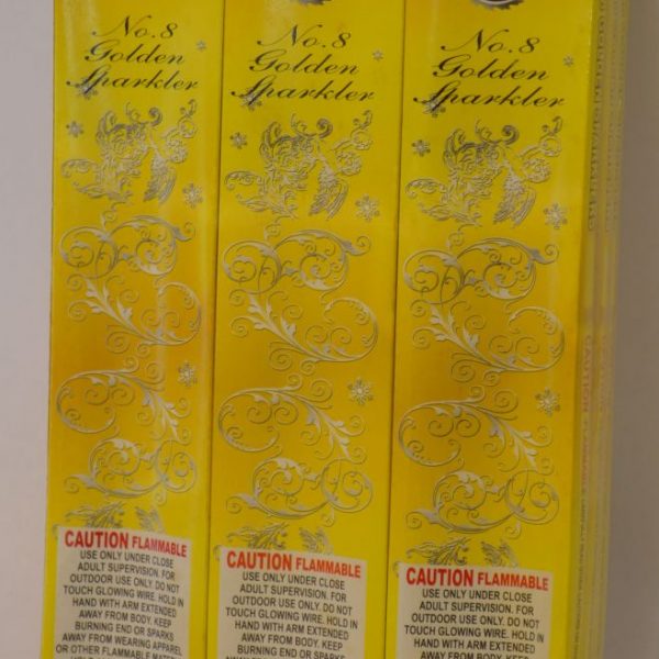 Sparklers – No. 8 Golden Sparkler (1)